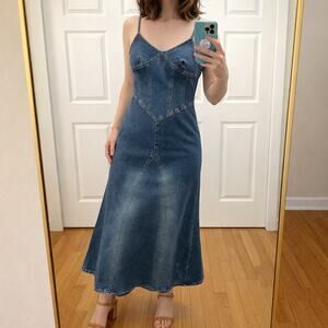 Moda International | Dresses | Moda International Denim Mini Dress Blue |  Poshmark